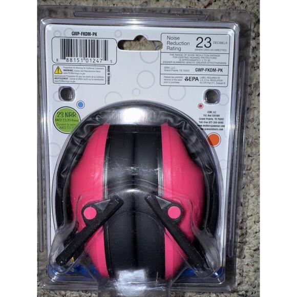 Walker's Children‎ Baby & Kids Ear Muffs Toddler Hearing Protection Folding PINK - Picture 2 of 2